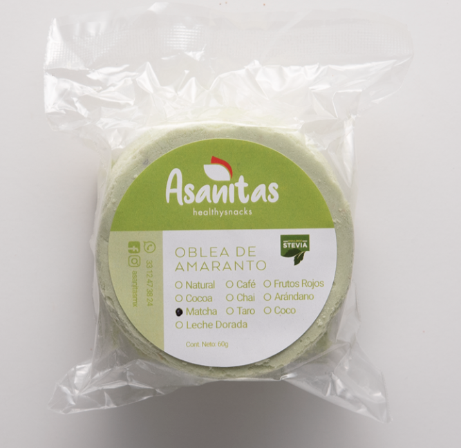 Obleas de Amaranto Matcha